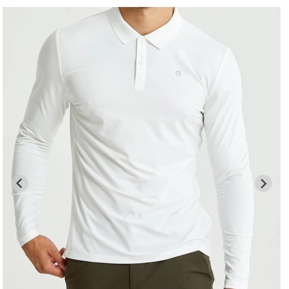 NWOT Gym+Coffee - Palomino Polo in White